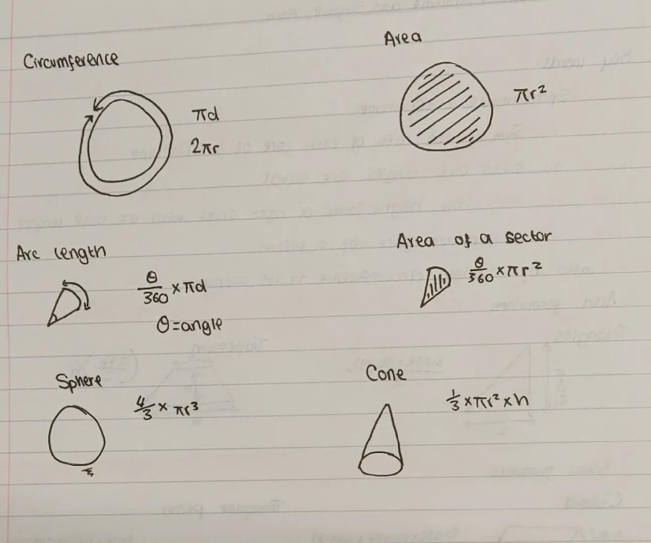 MATHS
Circles, Volume and Surface Area
Key words:
Volume: Space inside a 3D shape
Surface area: Sum of the area of each face of a 3D shape.
