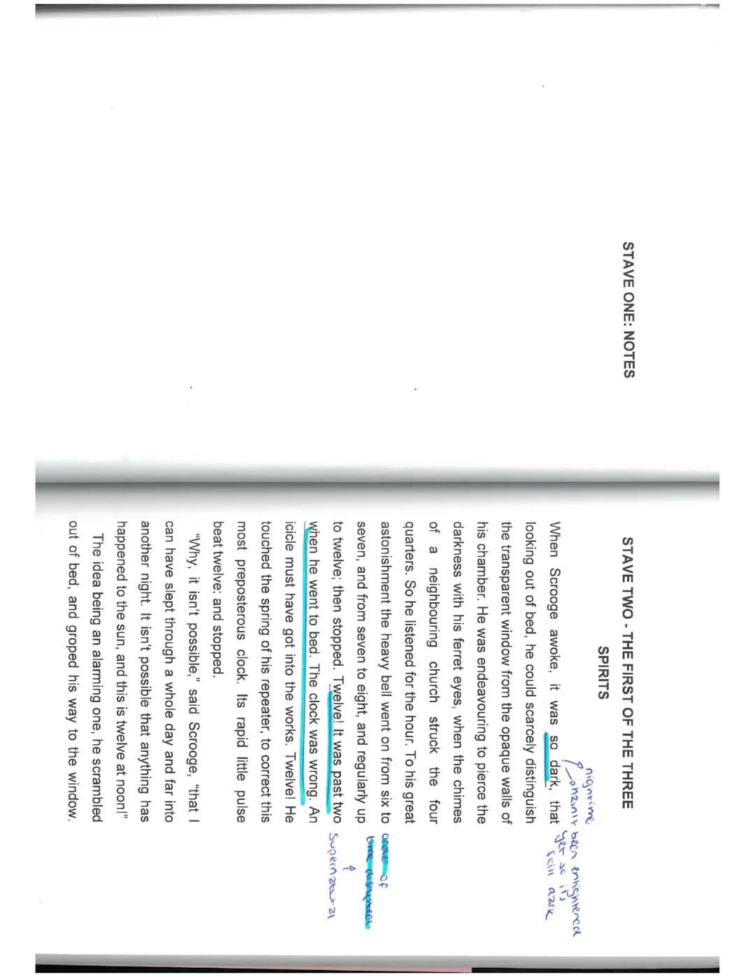 A Christmas Carol - Stave 2 Annotated