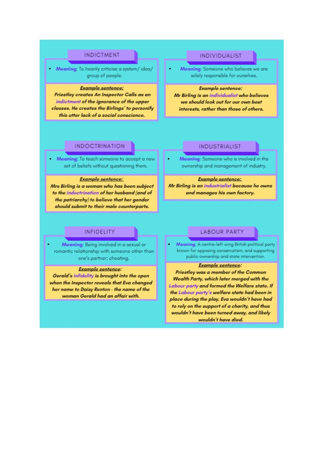 AN INSPECTOR CALLS
CONTEXT:
AIC Context
Class system
1912
* There was a rigid class system within 1912, providing little social mobility (un