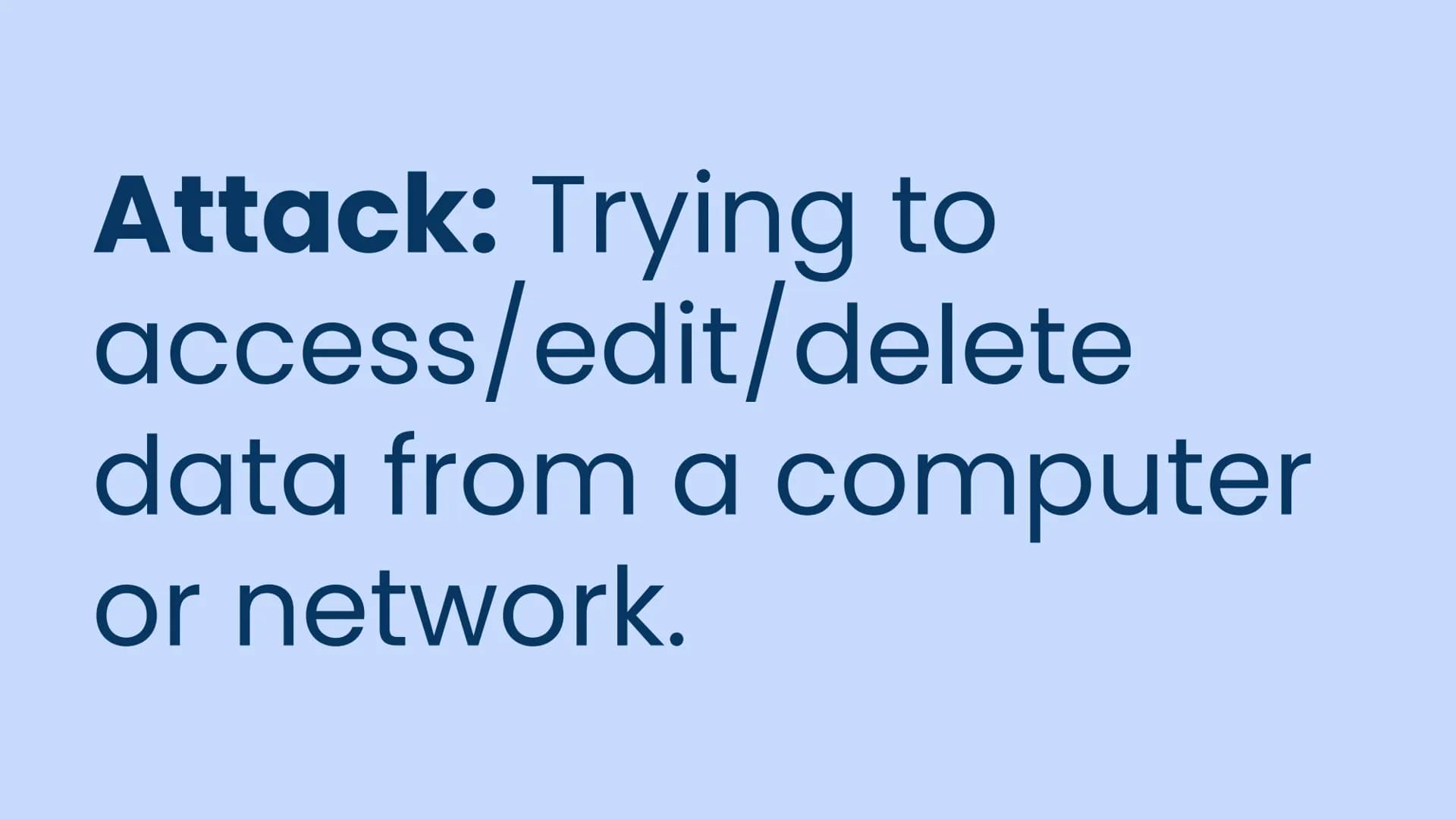 OCR GCSE J277 1.4
Summary: Attacks & Prevention Checklist
1.4
Forms of attack
Identifying vulnerabilities
Preventing
attacks/vulnerabilities