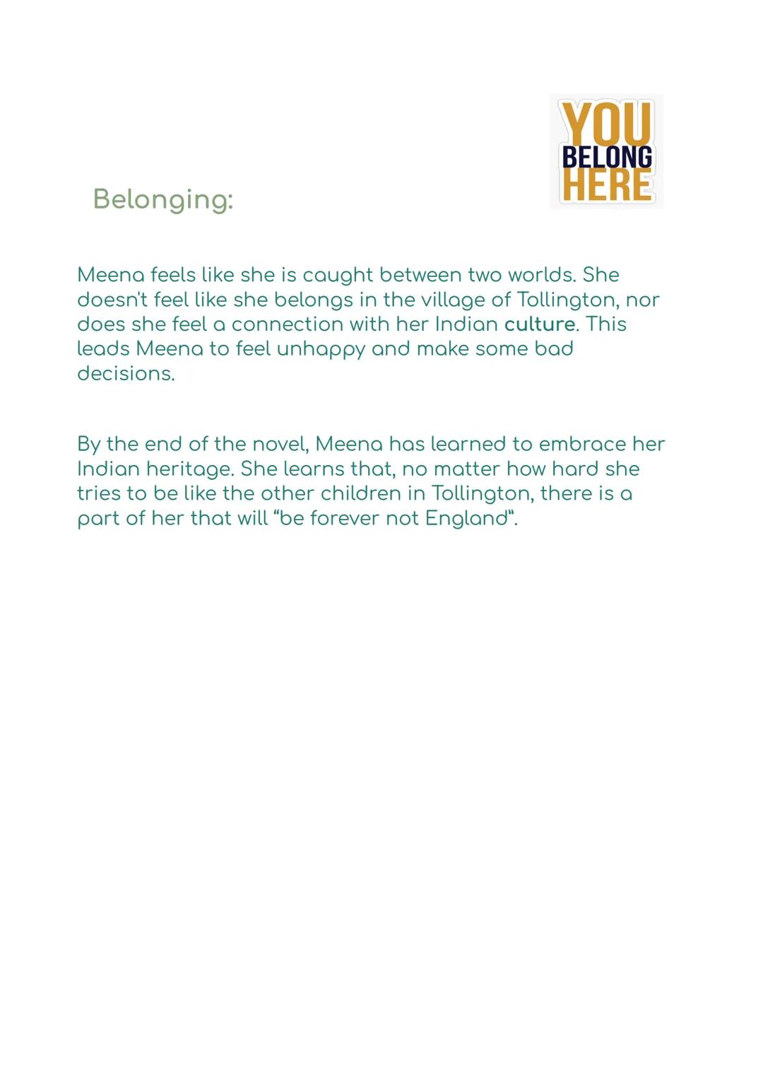 Anita And Me:
Key Points:
• Anita and Me was written by actor and comedian
Meera Syal.
•
The story is about nine-year-old British Indian gir