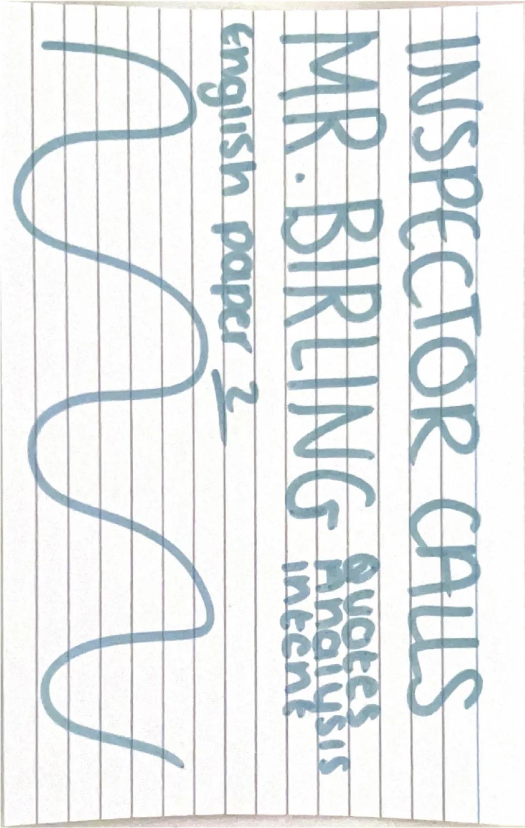 inspector calls - mr birling