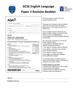 Know English paper 2 example thumbnail