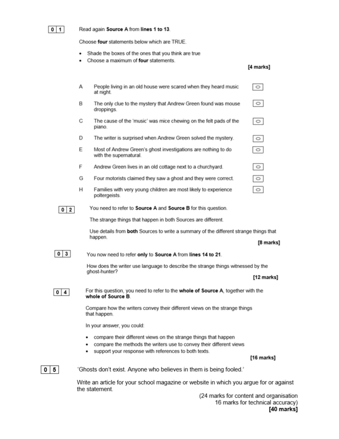 AIM HIGH
AQA
Please write clearly in block capitals.
Centre number
Sumame
Forename(s)
Candidate signature
GCSE
ENGLISH LANGUAGE
Paper 2 Writ