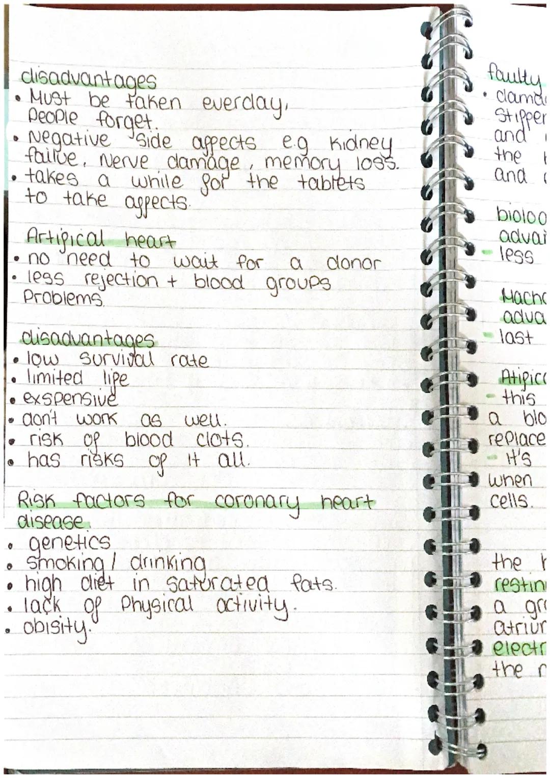 cardiovascular
disease
diseases of the heart or blood
vessels eg conorary heart disease
the
Stents - tubes inserted inside
arteries to push 