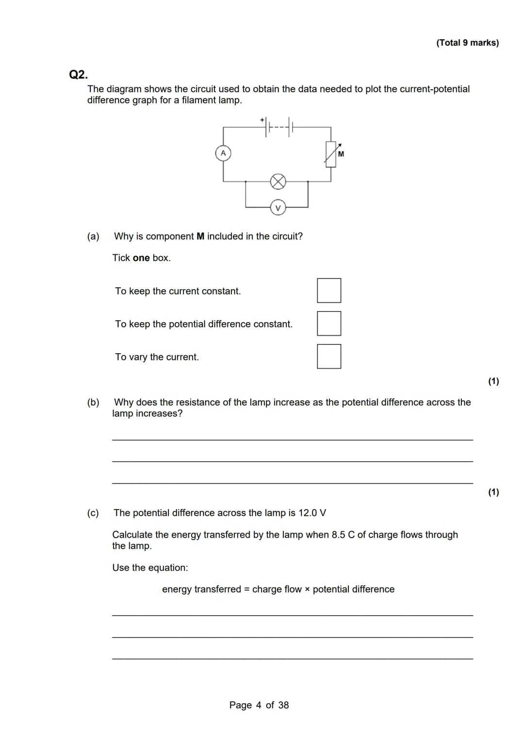 revise
with
harry
AQA Physics
Topic 2: Electricity
Master Booklet
Answer the questions that are given to you, and you
can use the mark schem