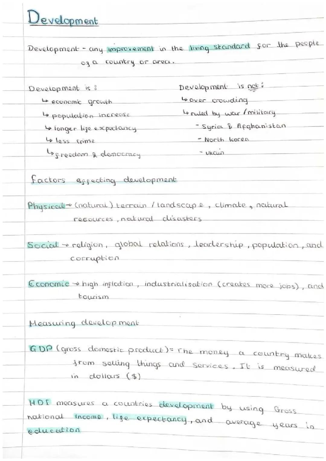 Understanding Development: Key Factors and Global Perspectives