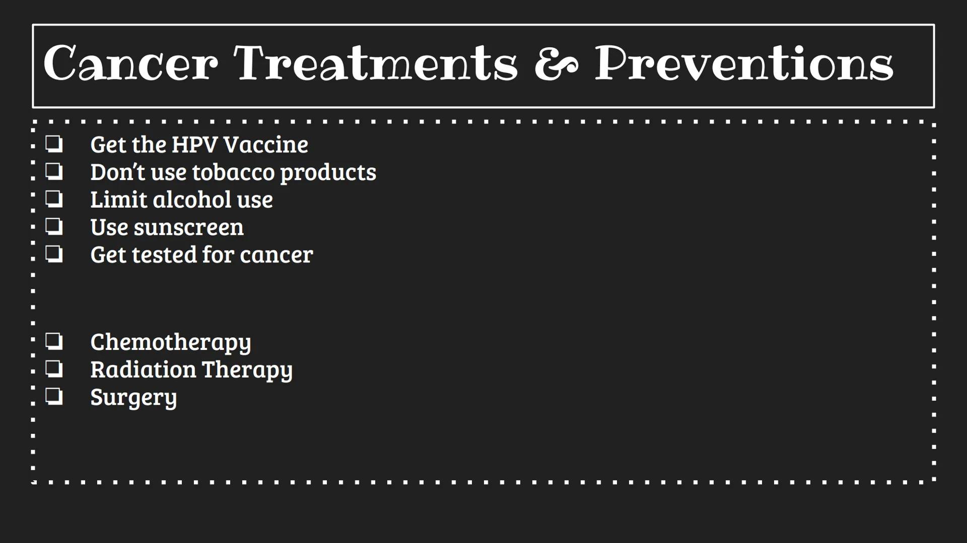 Cancer Cancer

• What is cancer? Cancer is a disease where cells abnormally grow; They can
• spread to other parts of the body. It is a non-