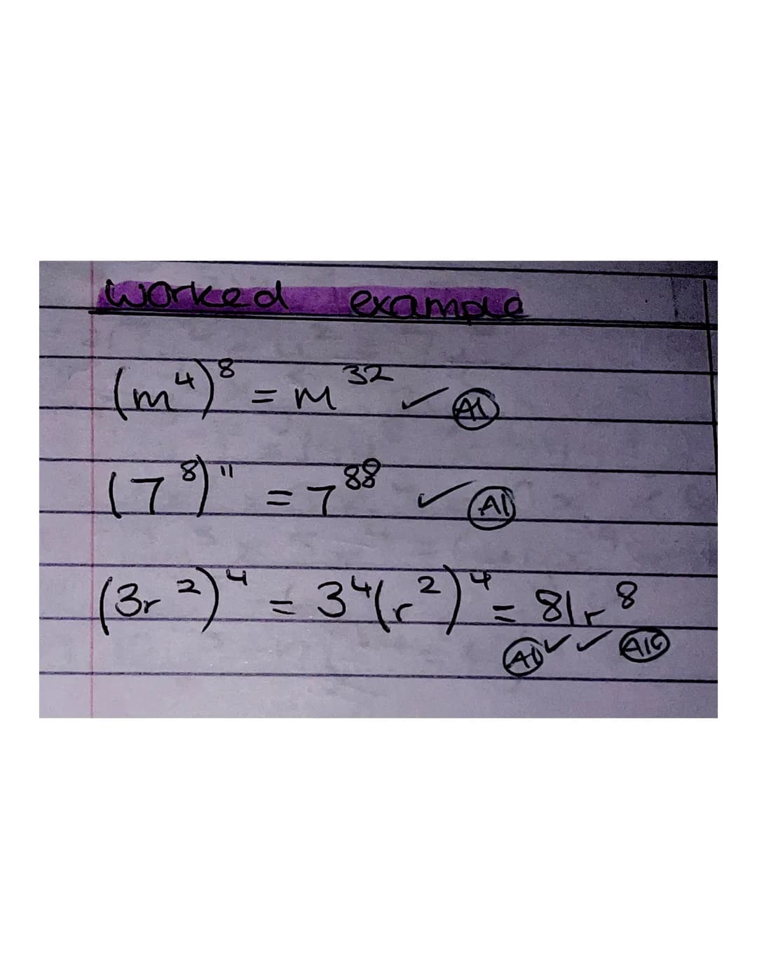 VIR
ya
spås
(₁) b
ху
b
=
=
y
y
Index Laws
a+b
a-b
(add powers)
(subtract powers)
=
= yaxb (multiply powers) worked example
m 4 x m
2
3r³
8
=