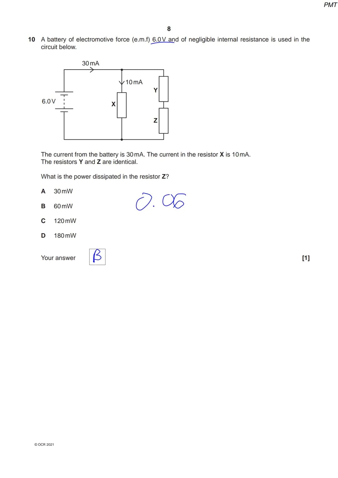 8334 36 45
OCR
Oxford Cambridge and RSA
Thursday 14 October 2021 - Morning
A Level Physics A
H556/02 Exploring physics
Time allowed: 2 hours