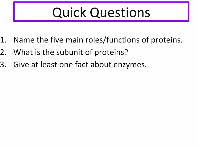 N5 Unit 1 KA4
Proteins and Enzymes N5 biology course
1. Cell Biology
2. Multicellular Organisms
3. Life on Earth Unit 1 Cell Biology
1. Cell