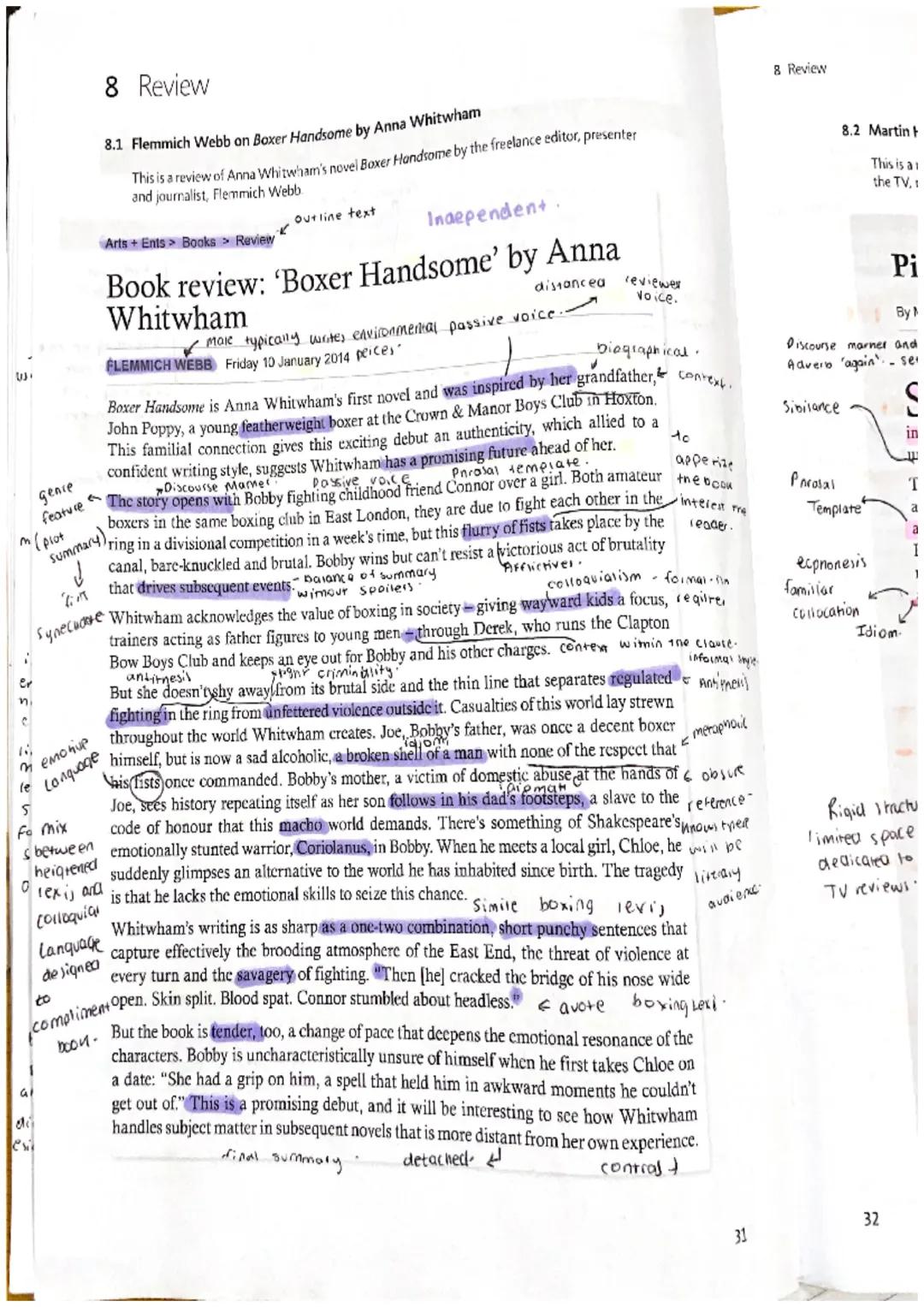 8 Review

8.1 Flemmich Webb on Boxer Handsome by Anna Whitwham

This is a review of Anna Whitwham's novel Boxer Handsome by the freelance ed