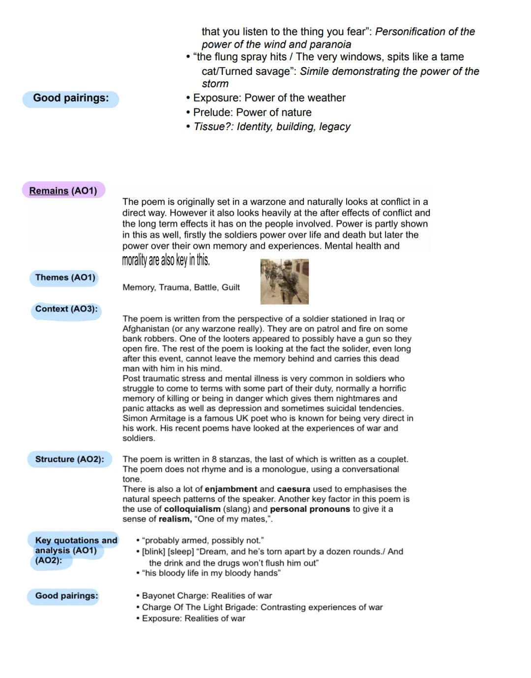 
<h2 id="assessmentobjectives">Assessment Objectives</h2>
<p>AO1: Read, understand and respond to texts. Students should be able to:</p>
<ul