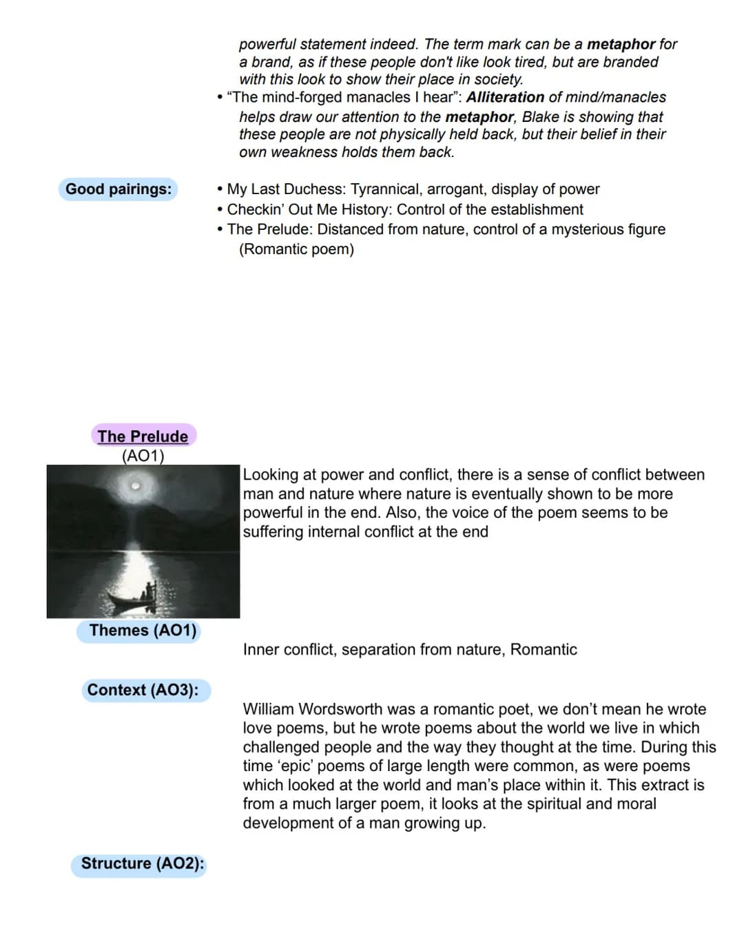 
<h2 id="assessmentobjectives">Assessment Objectives</h2>
<p>AO1: Read, understand and respond to texts. Students should be able to:</p>
<ul