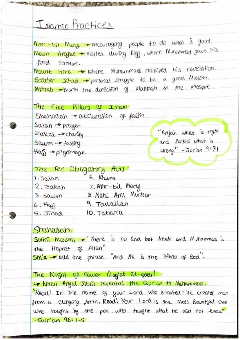 Paper 1-Islamic Quotes
"He is Allah, the One, Allah is Eternal and Absolute.
None is born of Him, He is unborn. There is none
like unto Him.