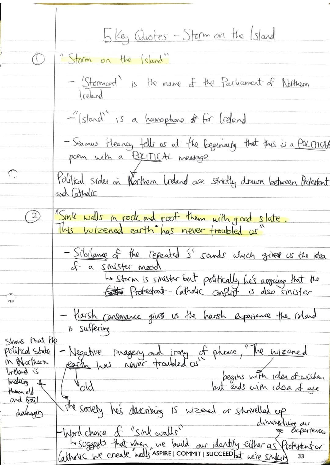 "
5 Key Quotes - Storm on the Island
Storm on the Island"
-
'Stormont
Ireland
is
the name of the Parliament of Northern
Shows that the
-"Isl
