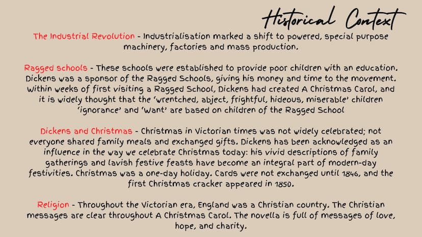 Charles Dickens'
A Christmas Carol Context Literary Tradition
Dickens wrote A Christmas Carol in 1843. His reasons for writing the novella a