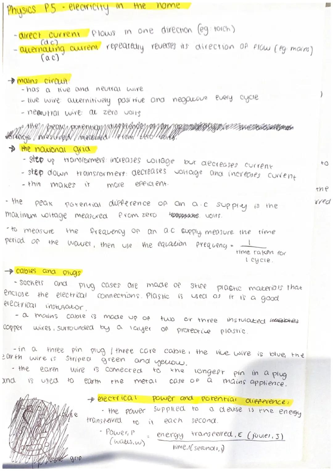 Physics
-direct current
in one direction (eg: torch)
(d c)
-alternating current repeatedly reverses its direction Of Plow (egi mains)
mains 