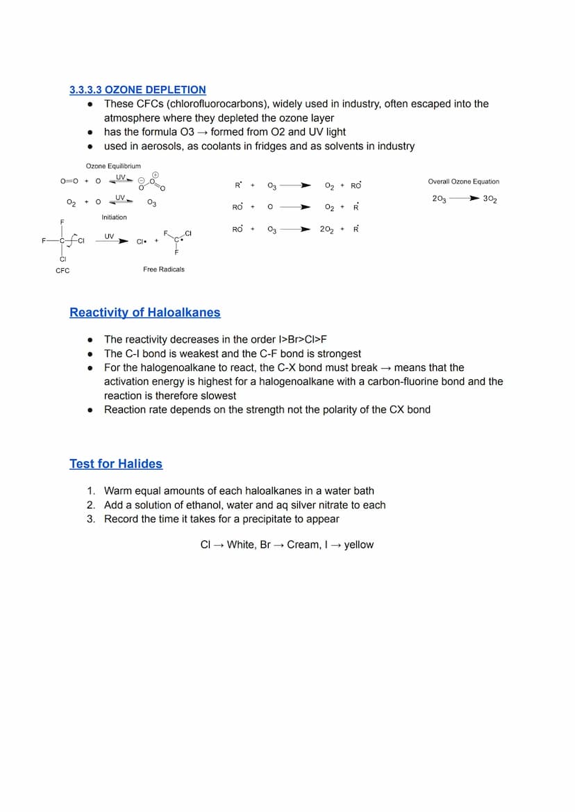 3.3.3.1 NUCLEOPHILIC SUBSTITUTION
Contains a polar bond
In this reaction, haloalkanes react with nucleophiles molecule that is attracted to 