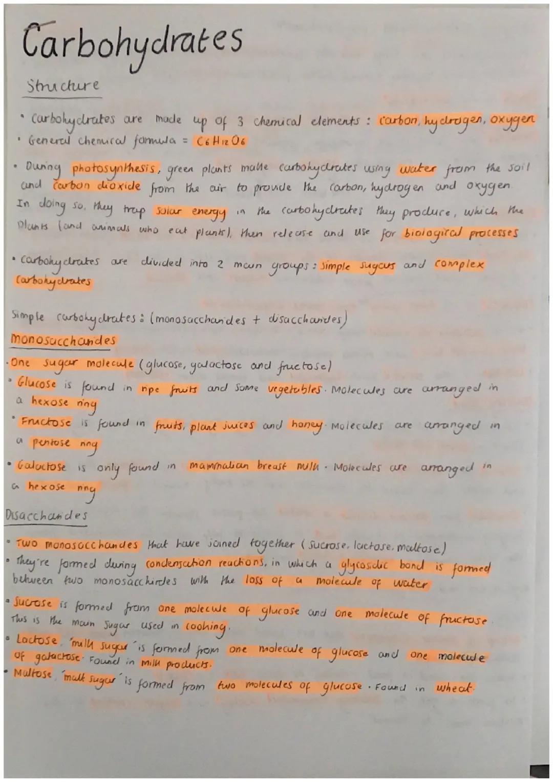 a
a
Carbohydrates
carbohydrates are made up of 3 chemical elements : carbon, hydrogen, oxygen
General chenural formula
C6H12O6
·
·
4
1
Struc