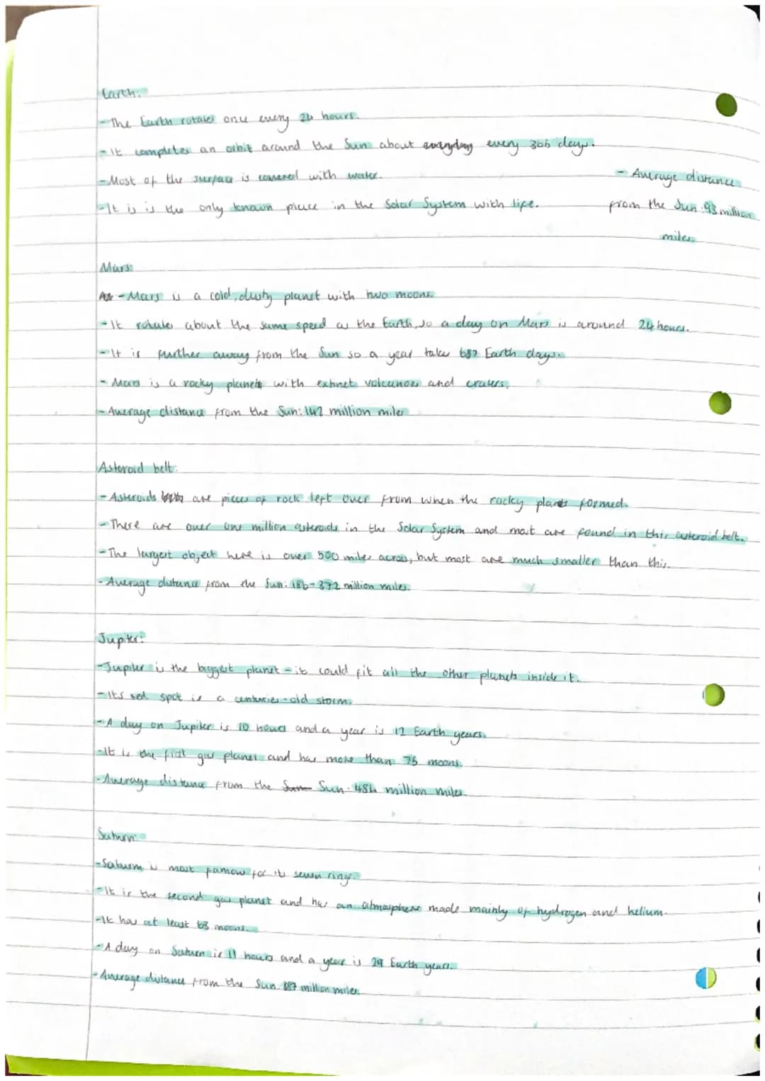of lot
Physics Revision:
key points.
<> The solar system is made up of the Sun (our nearest star) and the
objects that ochic around it, incl