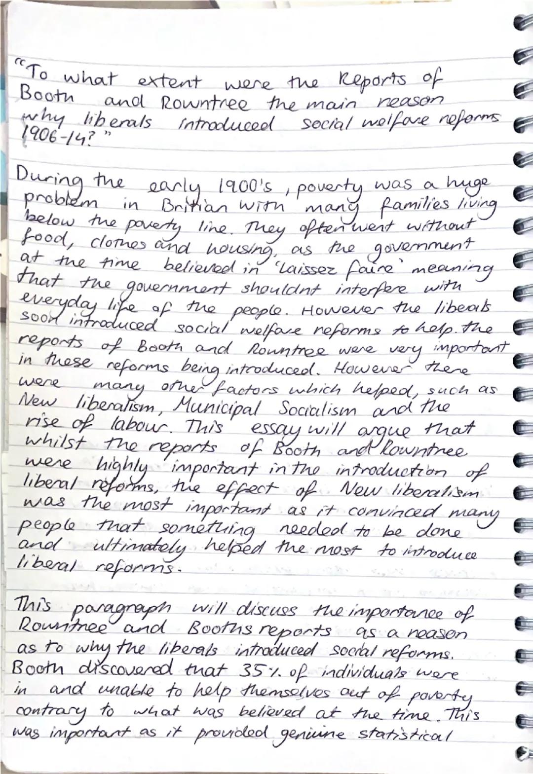 Higher History, Britain essay 