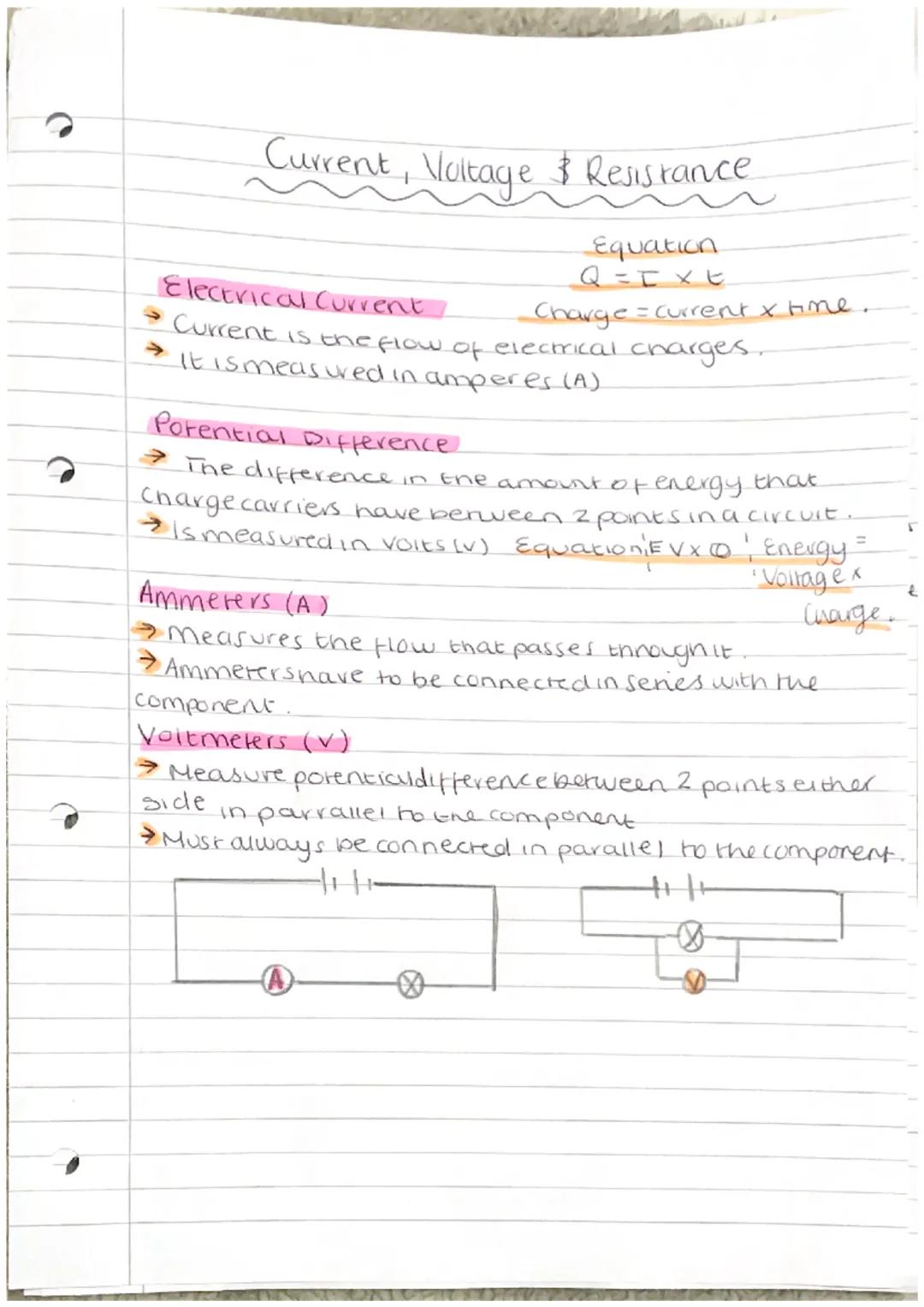 Understanding Current, Voltage, and Resistance