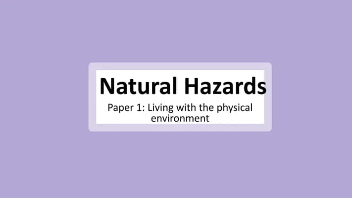 Know Natural Hazards| Whole Topic needed for exams! thumbnail