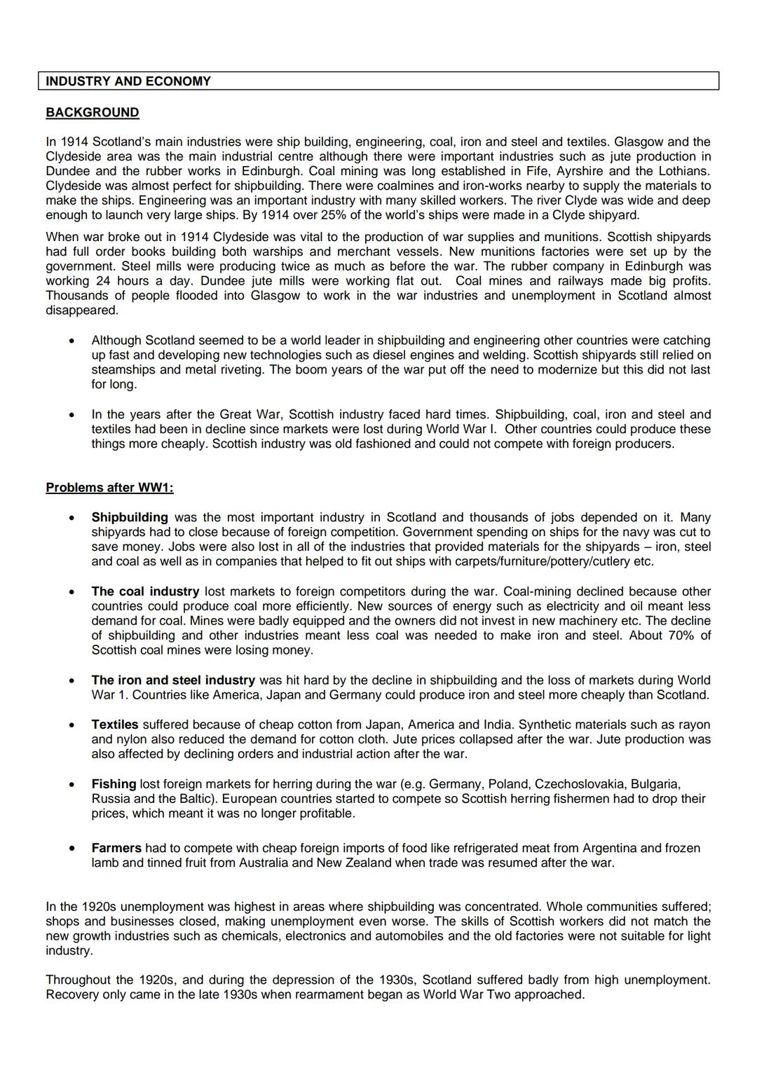 Revision Notes: The Era of the Great War, 1900-1928
Pupil's name:
RECRUITMENT AND PROPAGANDA
BACKGROUND
When Britain went to war in 1914, th