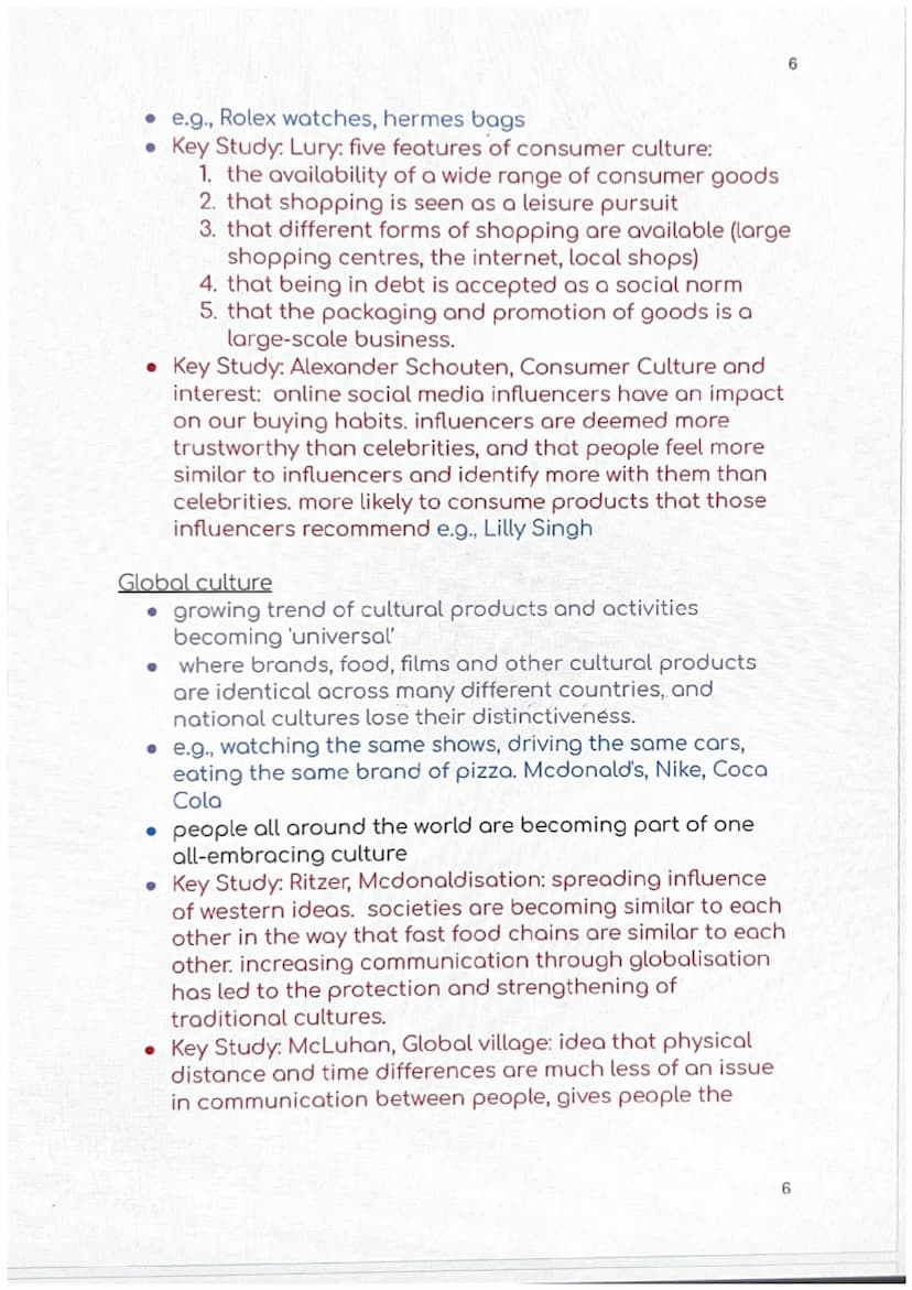 Socialisation, Culture
and Identity H580/1-
Identity and Family Component 1: Section A: Socialisation, Culture and Identity
Key Concepts:
Cu