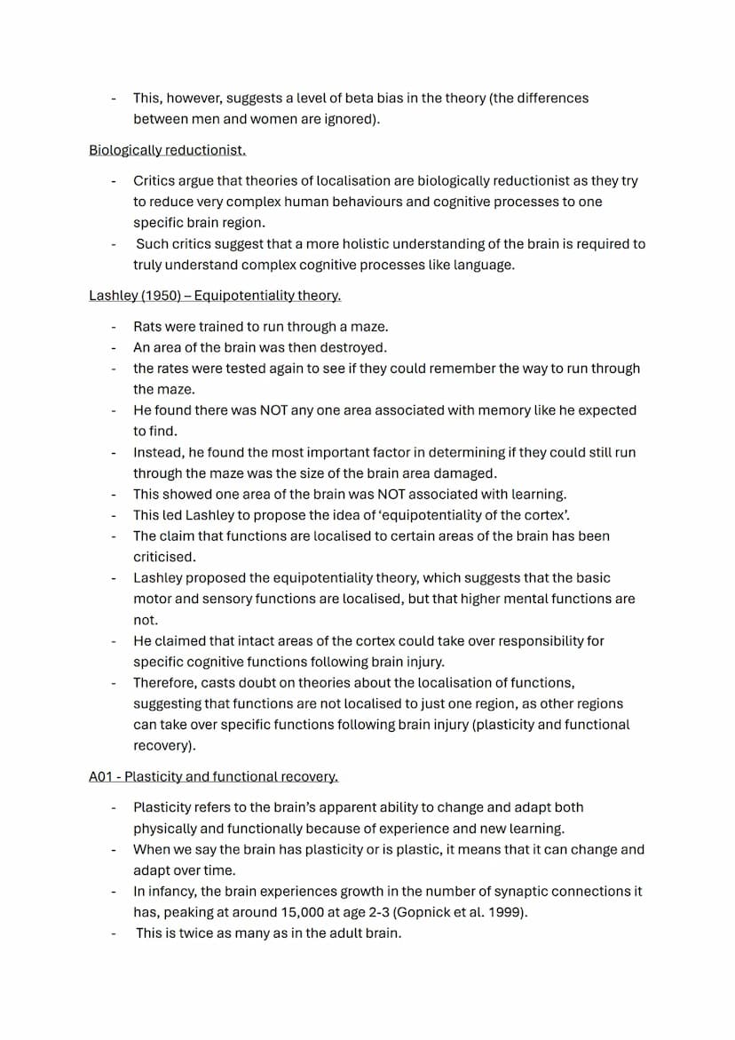 Biopsychology topic notes
The nervous system.
-
A specialised network of cells in the human body.
It is our primary internal communication s