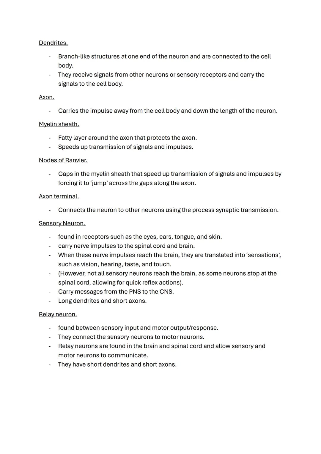 Biopsychology topic notes
The nervous system.
-
A specialised network of cells in the human body.
It is our primary internal communication s