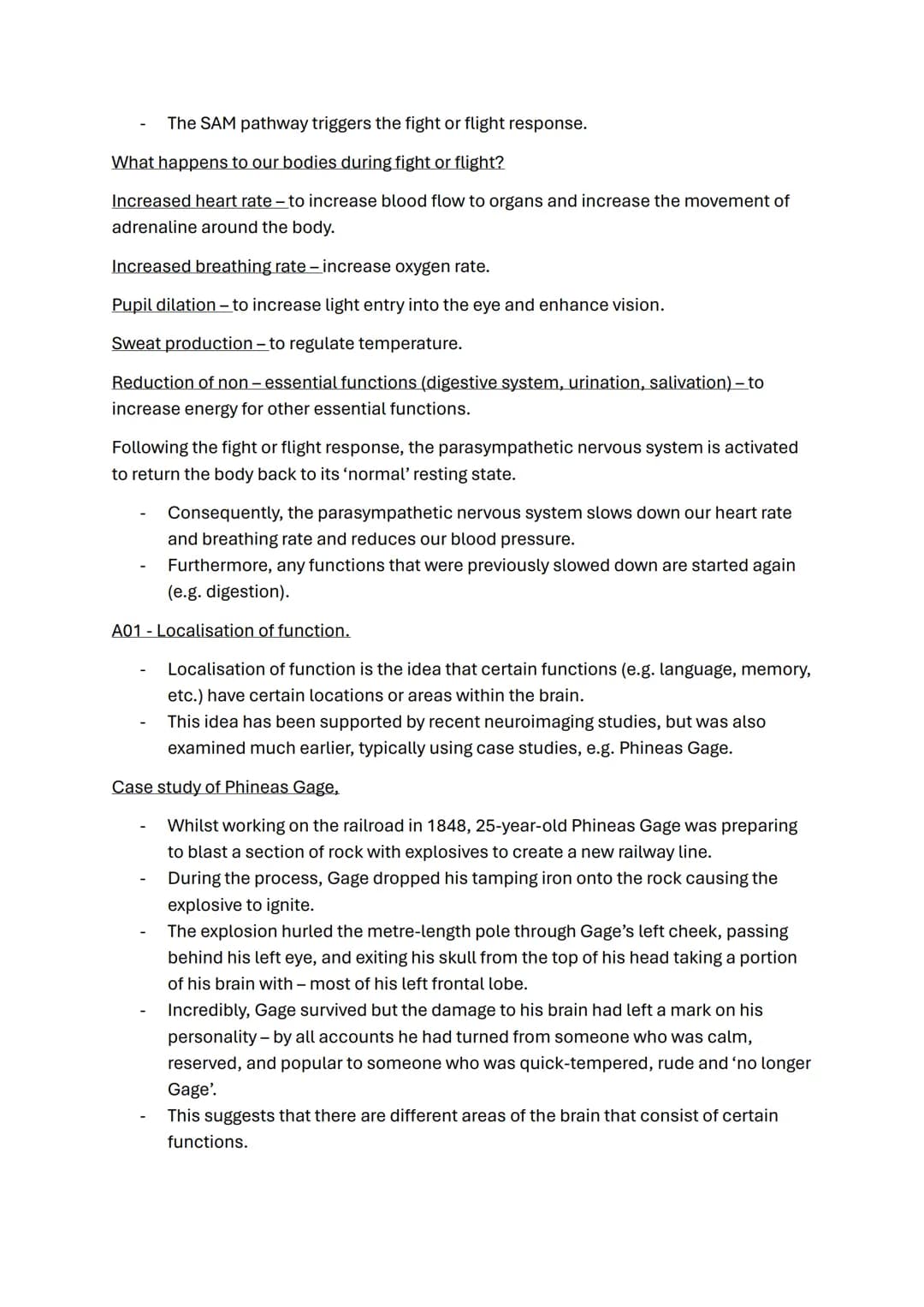 Biopsychology topic notes
The nervous system.
-
A specialised network of cells in the human body.
It is our primary internal communication s
