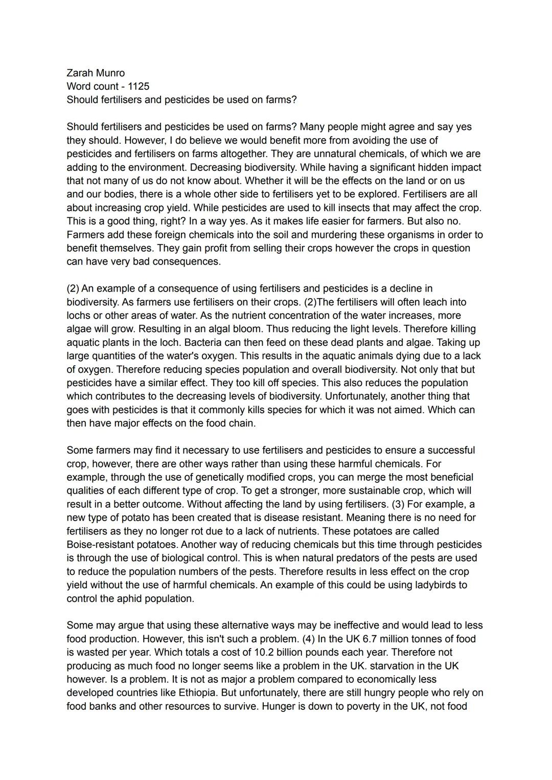 discursive essay revison 