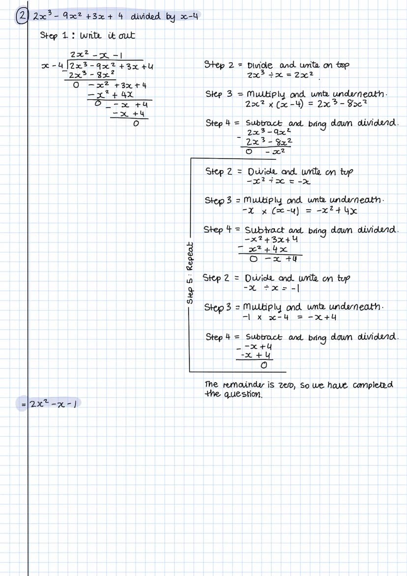 algebraic (polynomial)
division
WHAT ARE POLYNO MIALS ?
Polynomial originates from the word poly meaning mony and nomial meaning tems.
Polyn