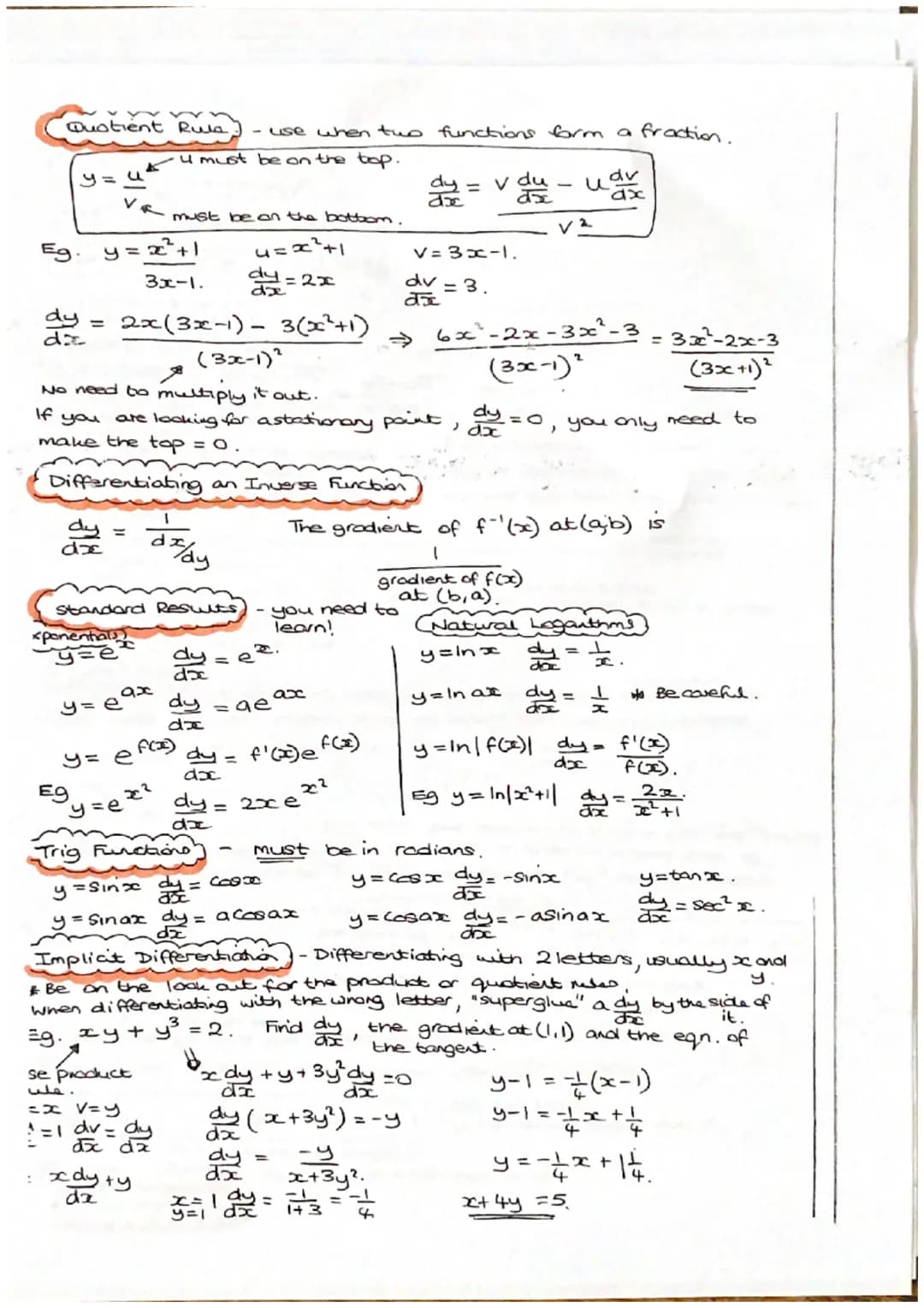 Differentiation
(a) uses
1y = ax
1
+
gradient of a cure at a specific paint.
opposite of integration
"
(c) know how to prove differentiation