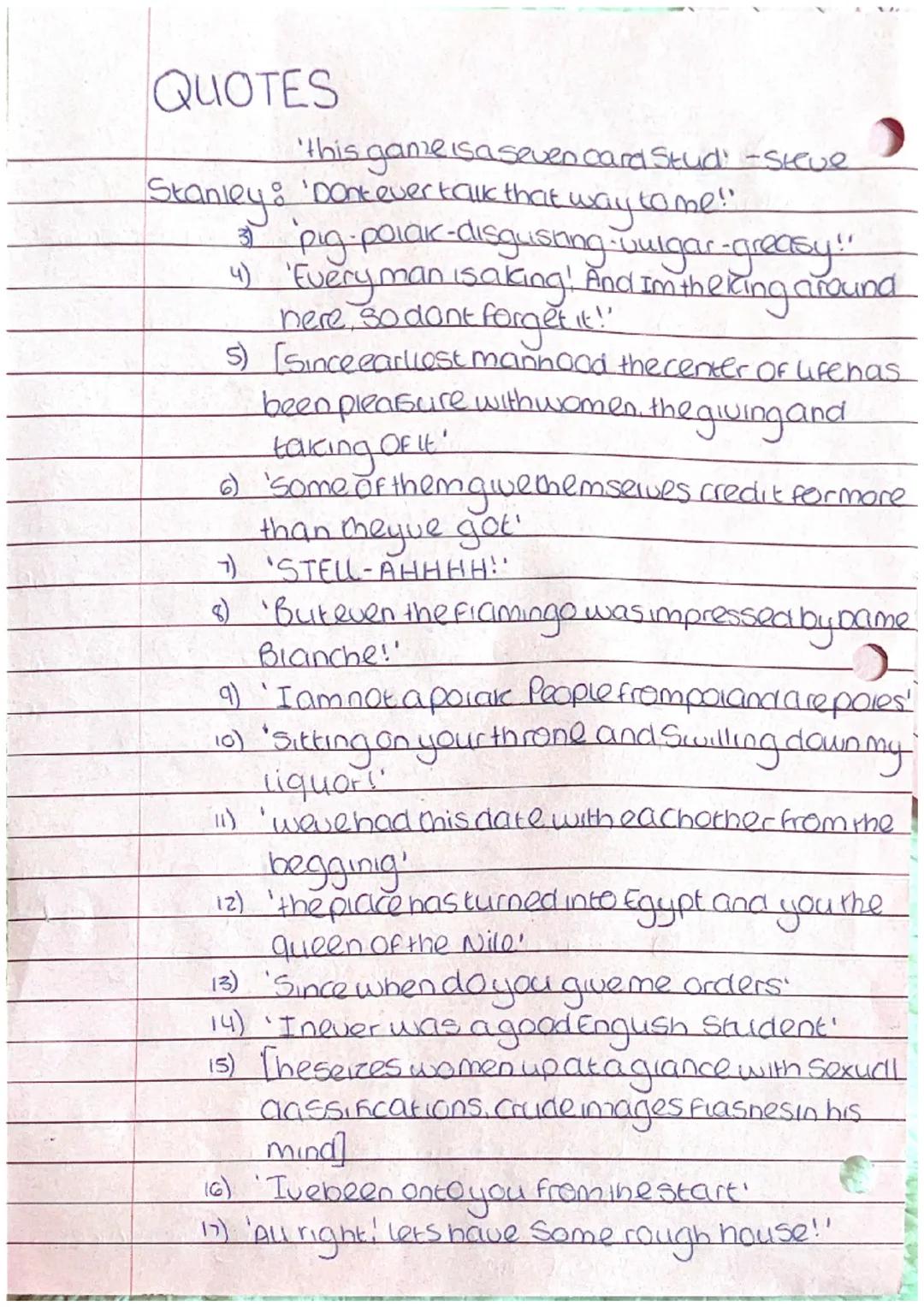 # FANTASY +DELUSION

*   Bianches vourney through cemeteries on the streetcarto
    Fuysianfields represents + fereshadows mental descent
  