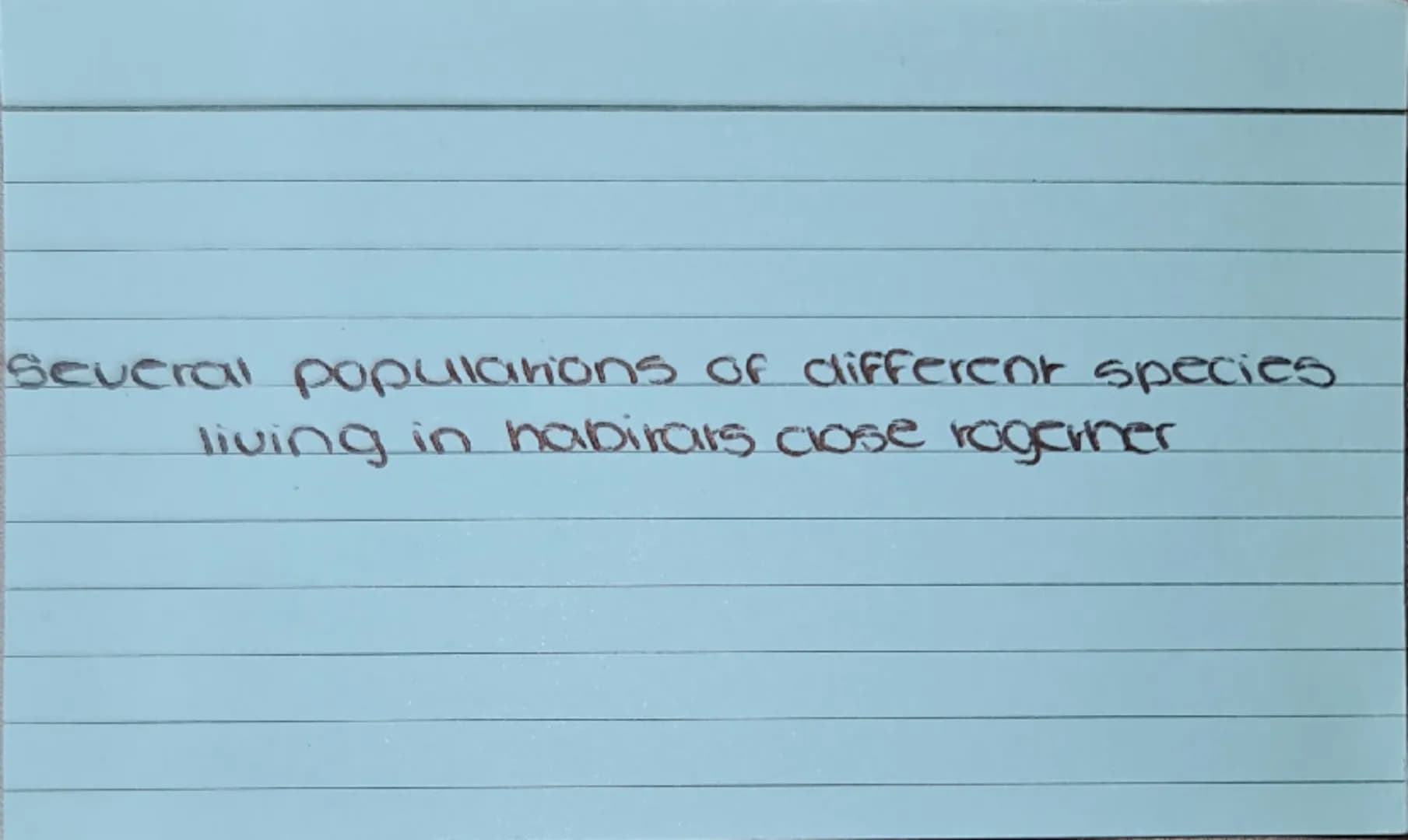 What is a biotic factor?
What are some examples? a living factor
predator's effect on prey, competition for food, etc. What is an abiotic fa