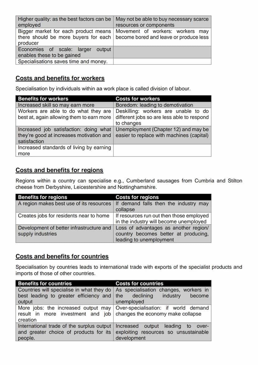 Chapter 3- The role of markets
What is a market?
A market is a way of bringing together buyers and sellers. Below are the main forms.
Type o