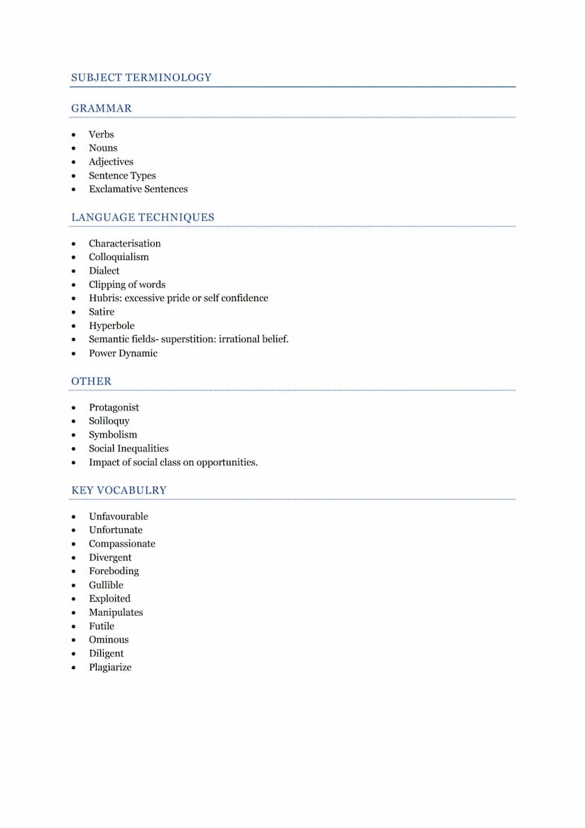 BLOOD BROTHERS
REVISION FOR ASSESSMENT
KEY THEMES
Social Class- a hierarchial system by which sociaty is divided into groups depending on so