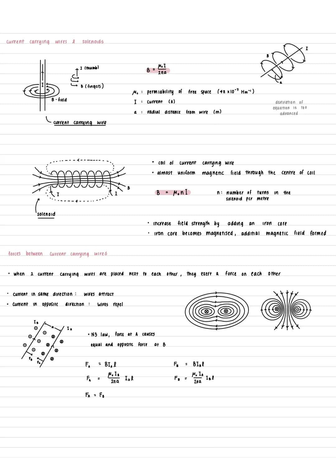 MAGNETIC FIELDS
magnetic fields
• b-fields
• force that exerts a force on magnetised materials, moving charges & electrical currents
when a 