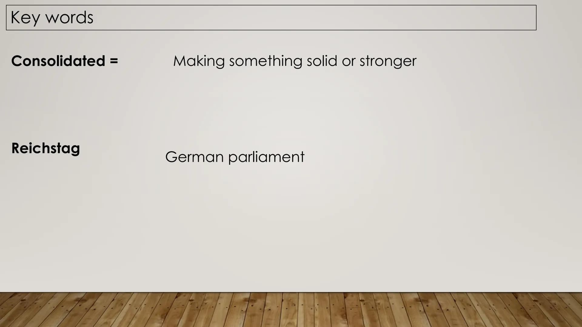 Starter: Blooket Title: Revision of Hitler and Nazi Germany - consolidating power
Learning Intentions
To understand the how Hitler and the N