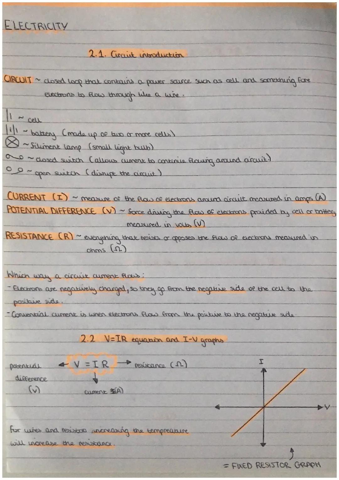 ELECTRICITY
CIRCUIT
11
~ closed loop that contains a power source such as cell and something fore
electrons to flow through like a wire.
~ c