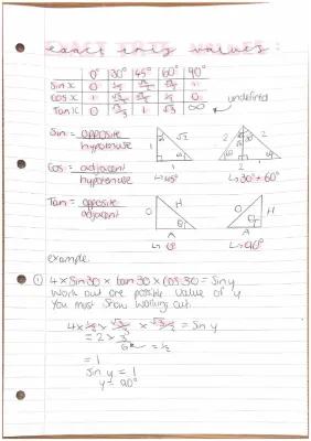 Know Exact trig values  thumbnail