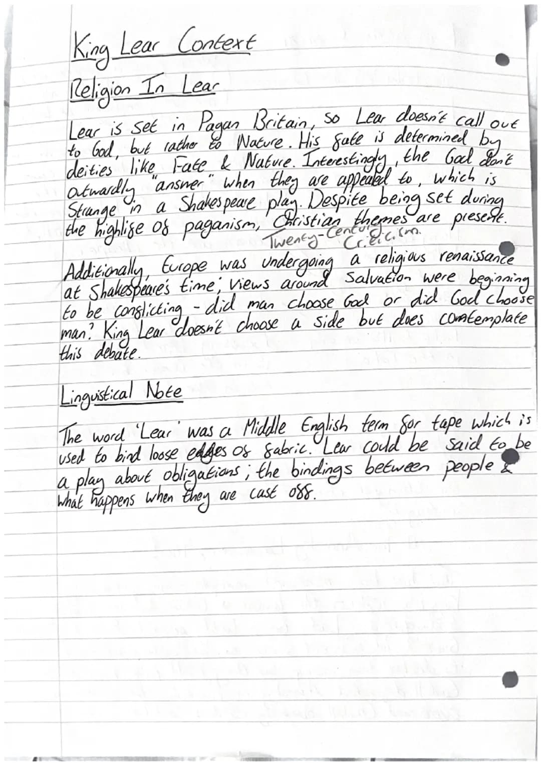 King Lear Context
The Folio VS The Quarto
Original sheet
Quarto.
Folio
Octavo
In Shakespeare's time, books were in
all Shapes & Sizes, but t