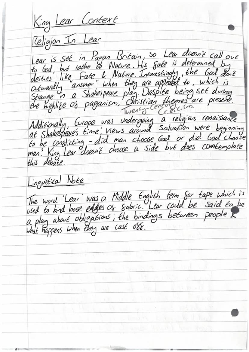 King Lear Context
The Folio VS The Quarto
Original sheet
Quarto.
Folio
Octavo
In Shakespeare's time, books were in
all Shapes & Sizes, but t