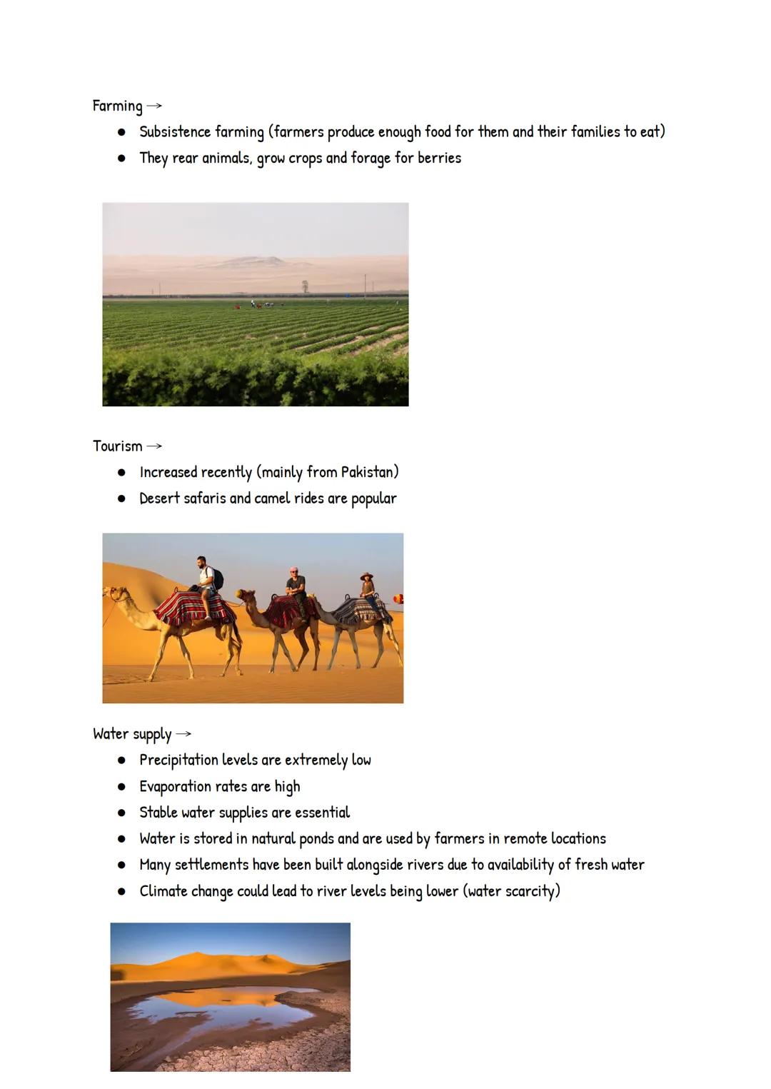 Thar Desert:
Also known as Great Indian desert
Northwest India that stretches into Pakistan
Most densely populated desert in the world
Miner