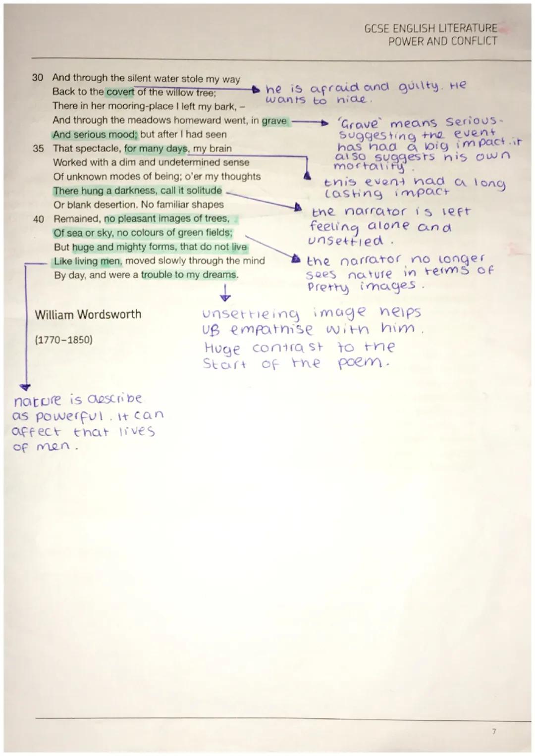 Extract from, The Prelude

1 Perhaps nature itself being personified.
One summer evening (led by her) I found
A little boat tied to a willow