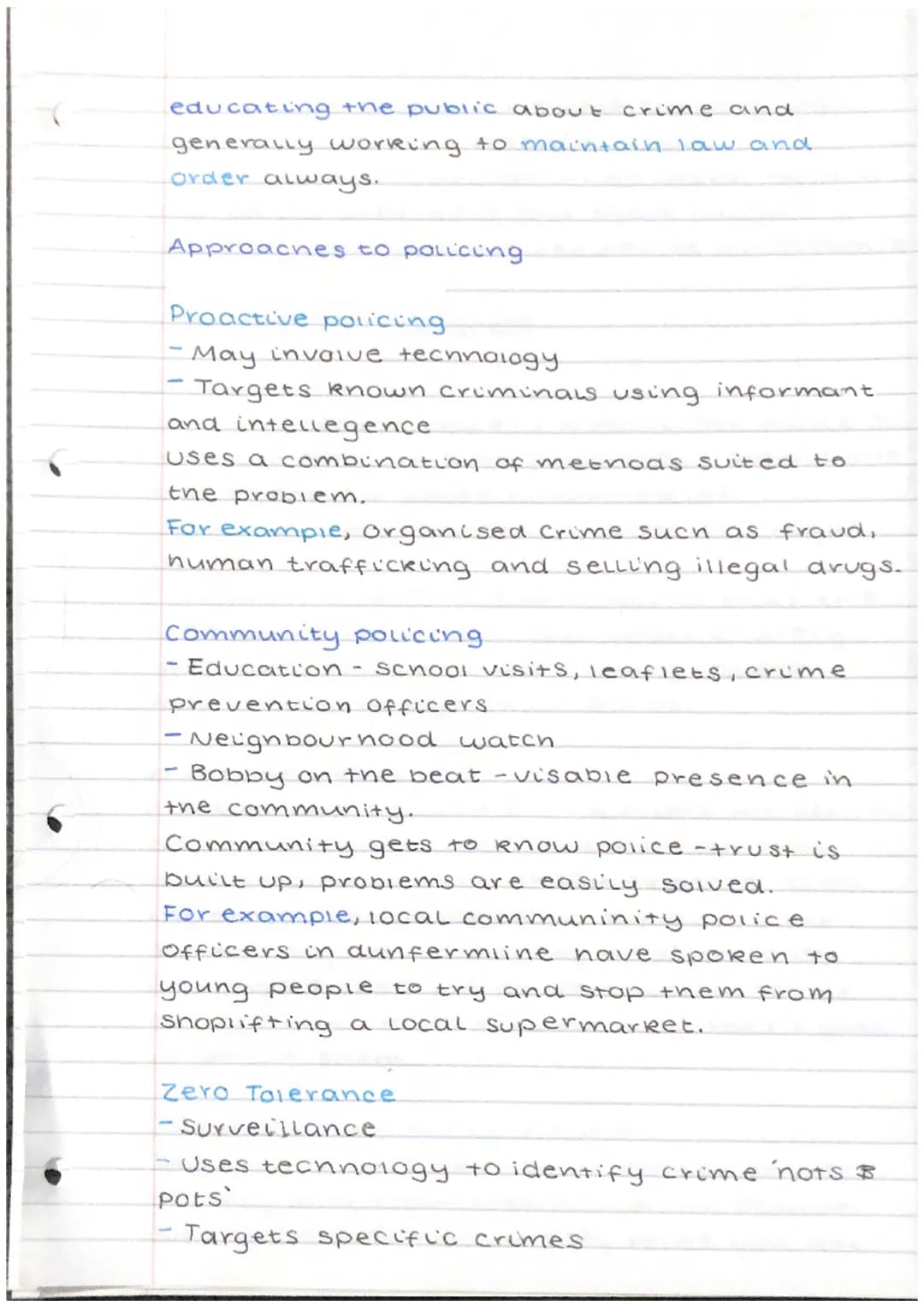 Crime and the law.
Causes of crime
Social/Environmental factors - Upbring and
Surroundings may contribute to criminal
activity.
- Drugs and 