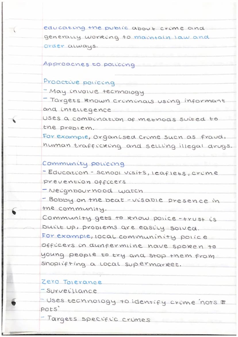 Crime and the law.
Causes of crime
Social/Environmental factors - Upbring and
Surroundings may contribute to criminal
activity.
- Drugs and 